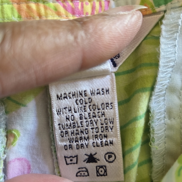 Vtg Lilly Pulitzer Tropical Floral Bermuda Shorts Sz 8 Beachy Summer Casual - Picture 6 of 9